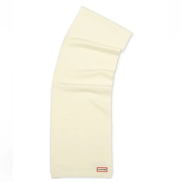 Hunter Cream White Knit Scarf - Picture 5 of 6